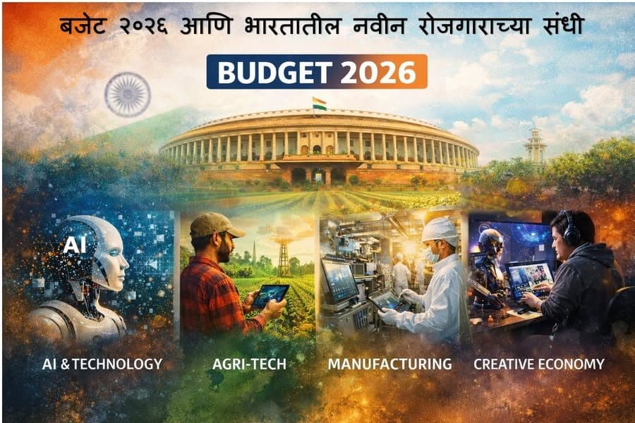 बजेट २०२६ आणि भारतातील नवीन रोजगाराच्या संधी