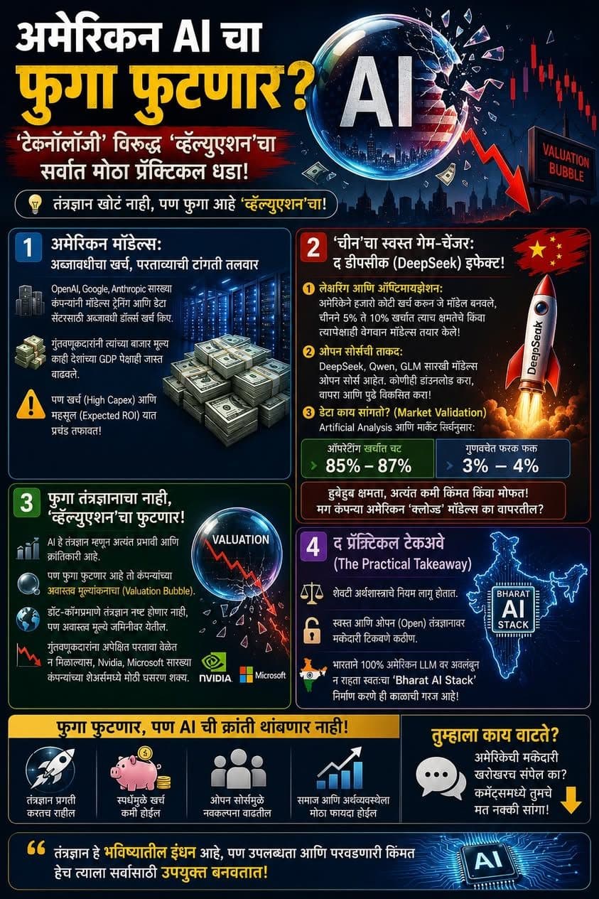 अमेरिकन AI चा फुगा फुटणार