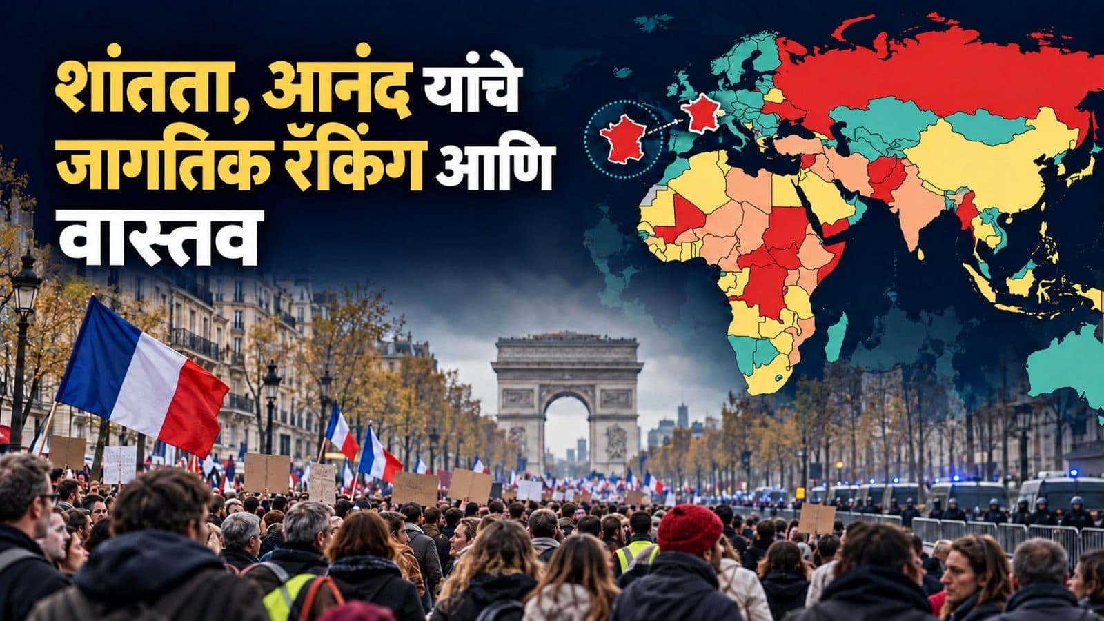 शांतता, आनंद यांचे जागतिक रँकिंग आणि वास्तव