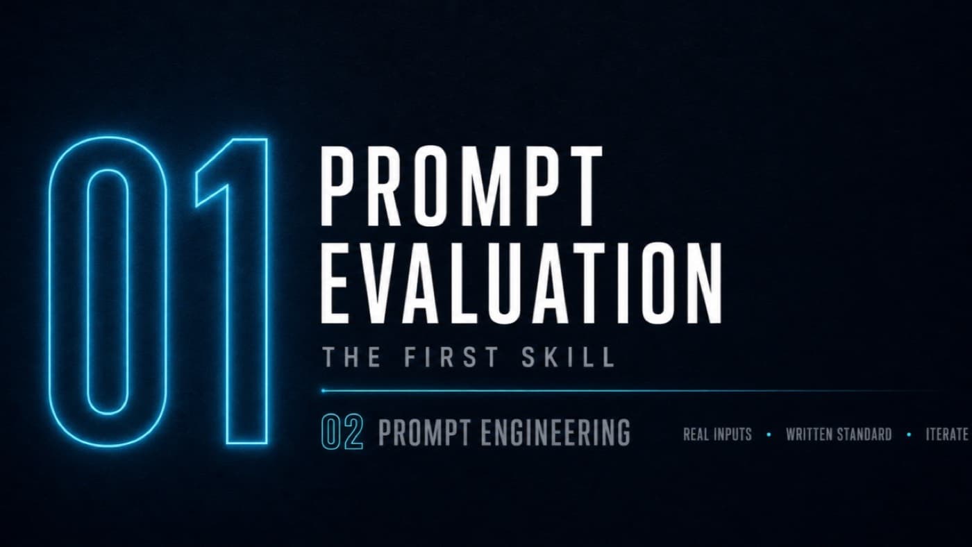 Common Sense Gets You a Draft. Evals Get You to Production.