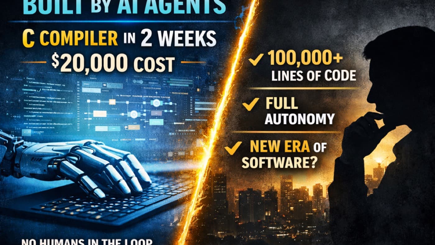 A team of AI agents built a C compiler. In 2 weeks. For $20,000.
Let that sink in.